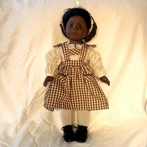 Pleasant Co Addy Walker 1995 Birthday Pinafore & Snood
-retired